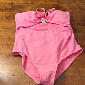 Limeapple Pink Girls One Piece Swimsuit